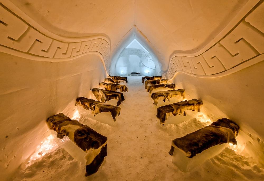 Arctic SnowHotel Ice Chapel