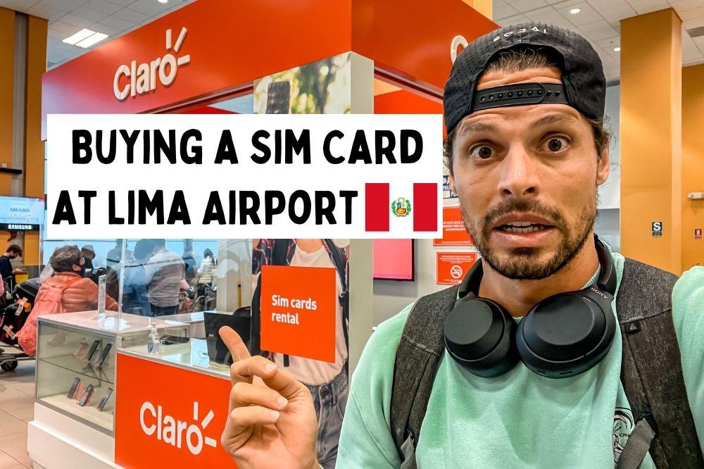 buying a SIM card at Lima Airport