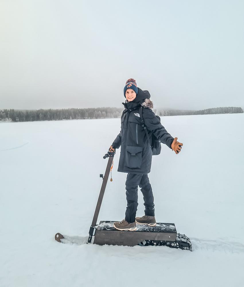 electric snow scooter tour rovaniemi 1