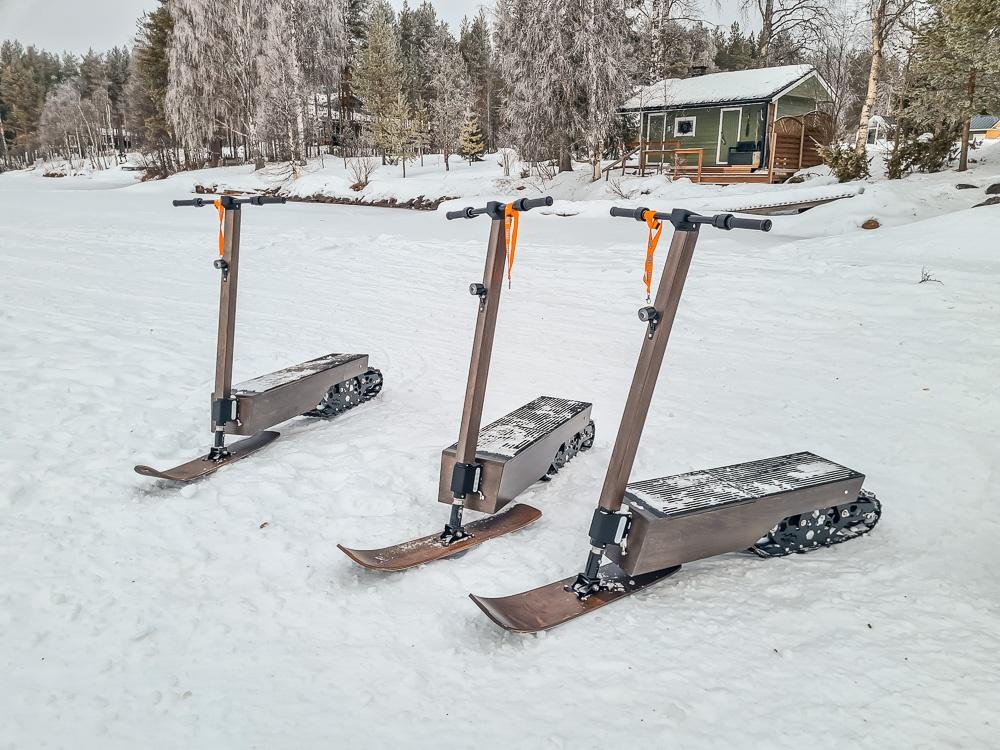 electric snow scooter tour rovaniemi 2