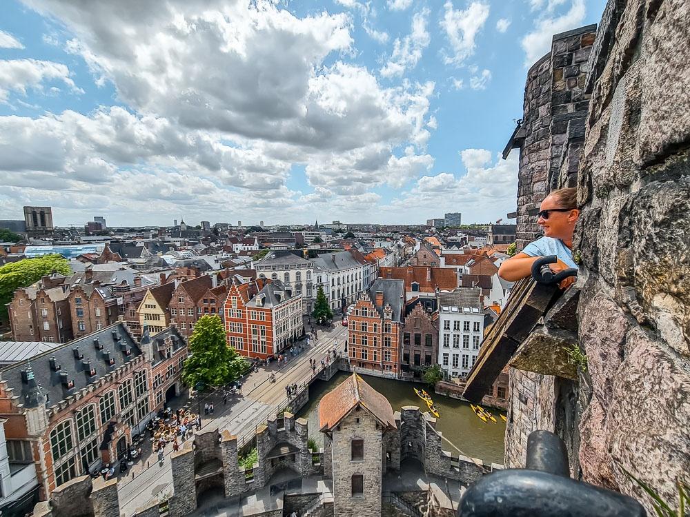Ghent view from castle