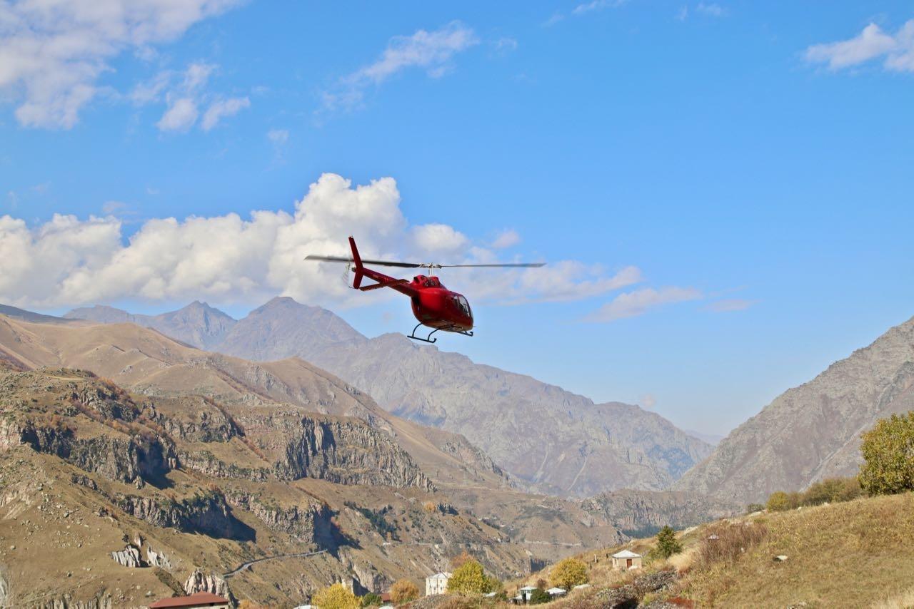 helicopter ride kazbegi 2