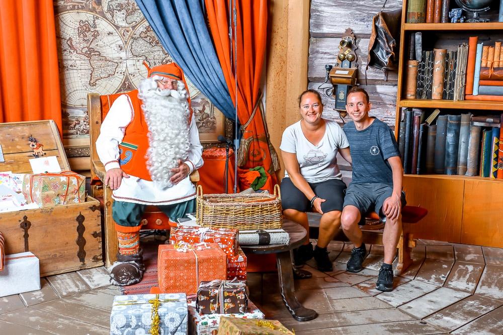 Meet Santa Claus in finland in Summer