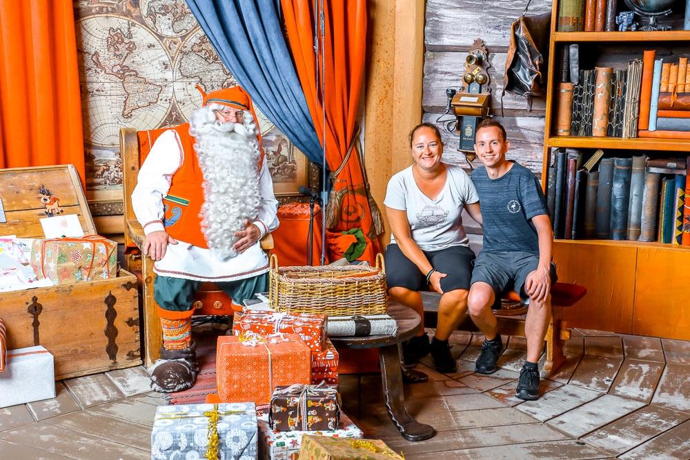 meeting santa in rovaniemi in summer