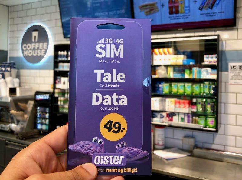 oister denmark prepaid sim card copenhagen airport