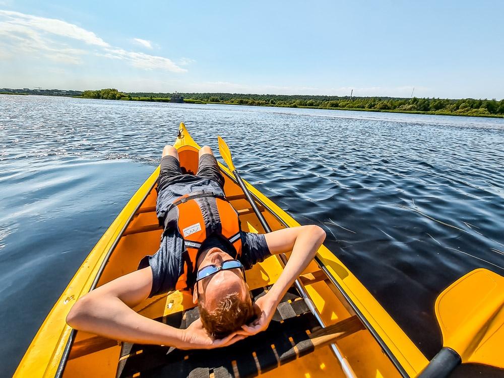 Rovaniemi Canoeing and resting
