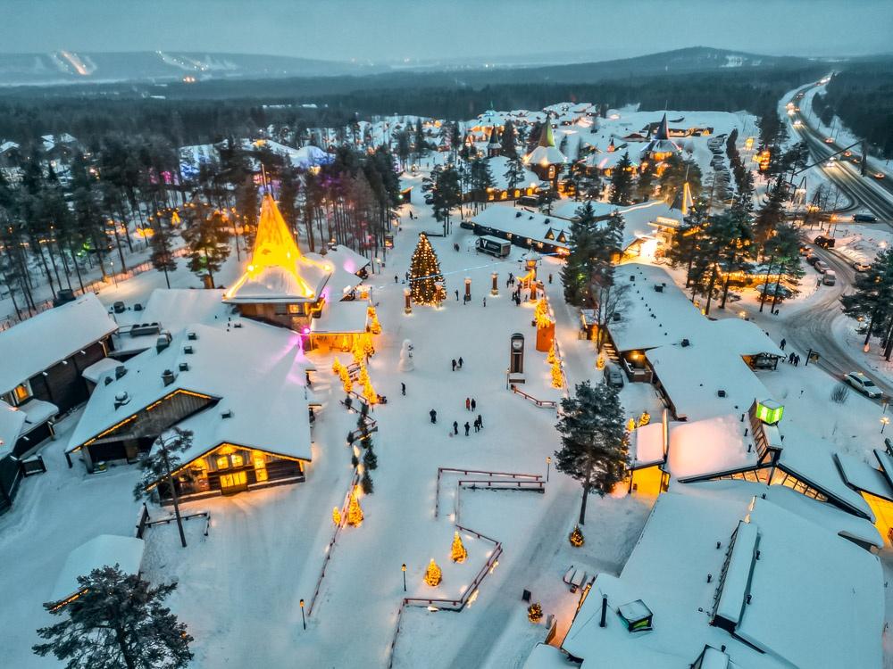 Santa Claus Village finland in winter