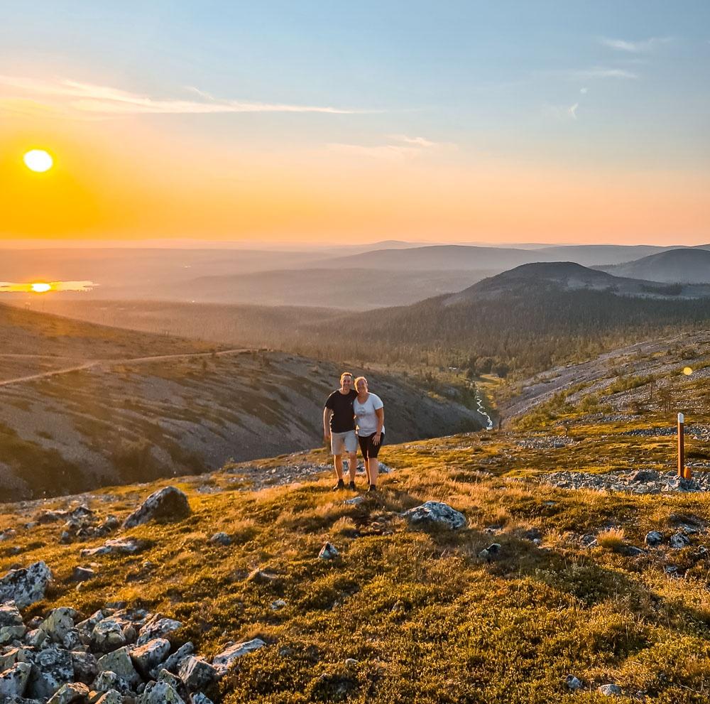 Yllas fells hike midnight sun 5