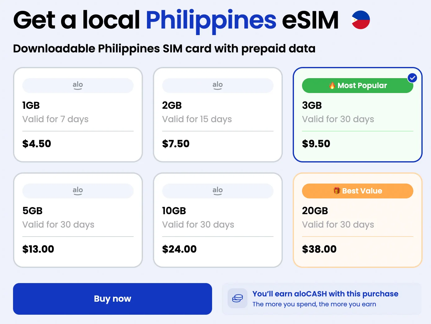 alosim esims for philippines