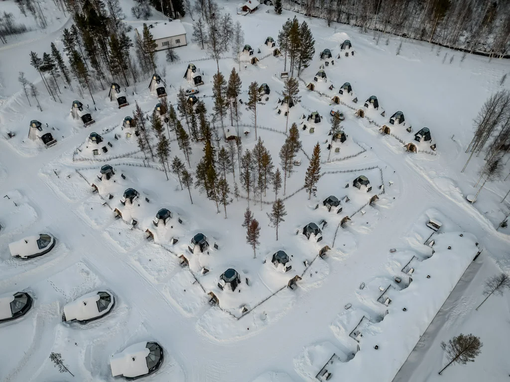 apukka resort rovaniemi drone 1