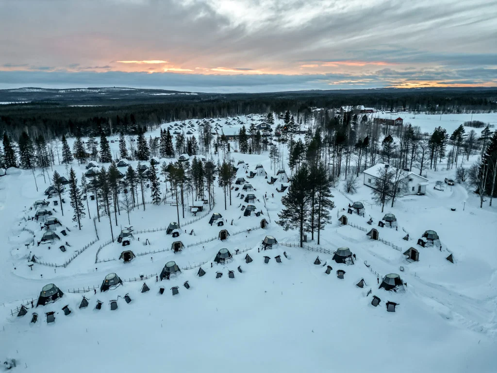 apukka resort rovaniemi drone 4