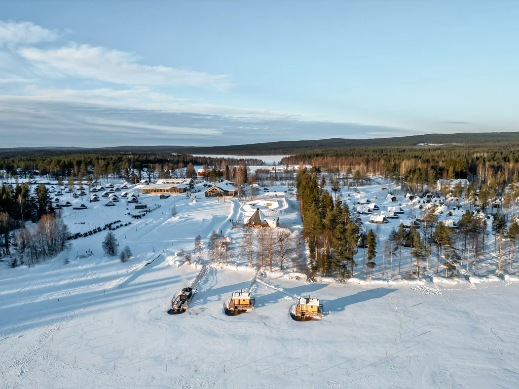 apukka resort rovaniemi drone 7