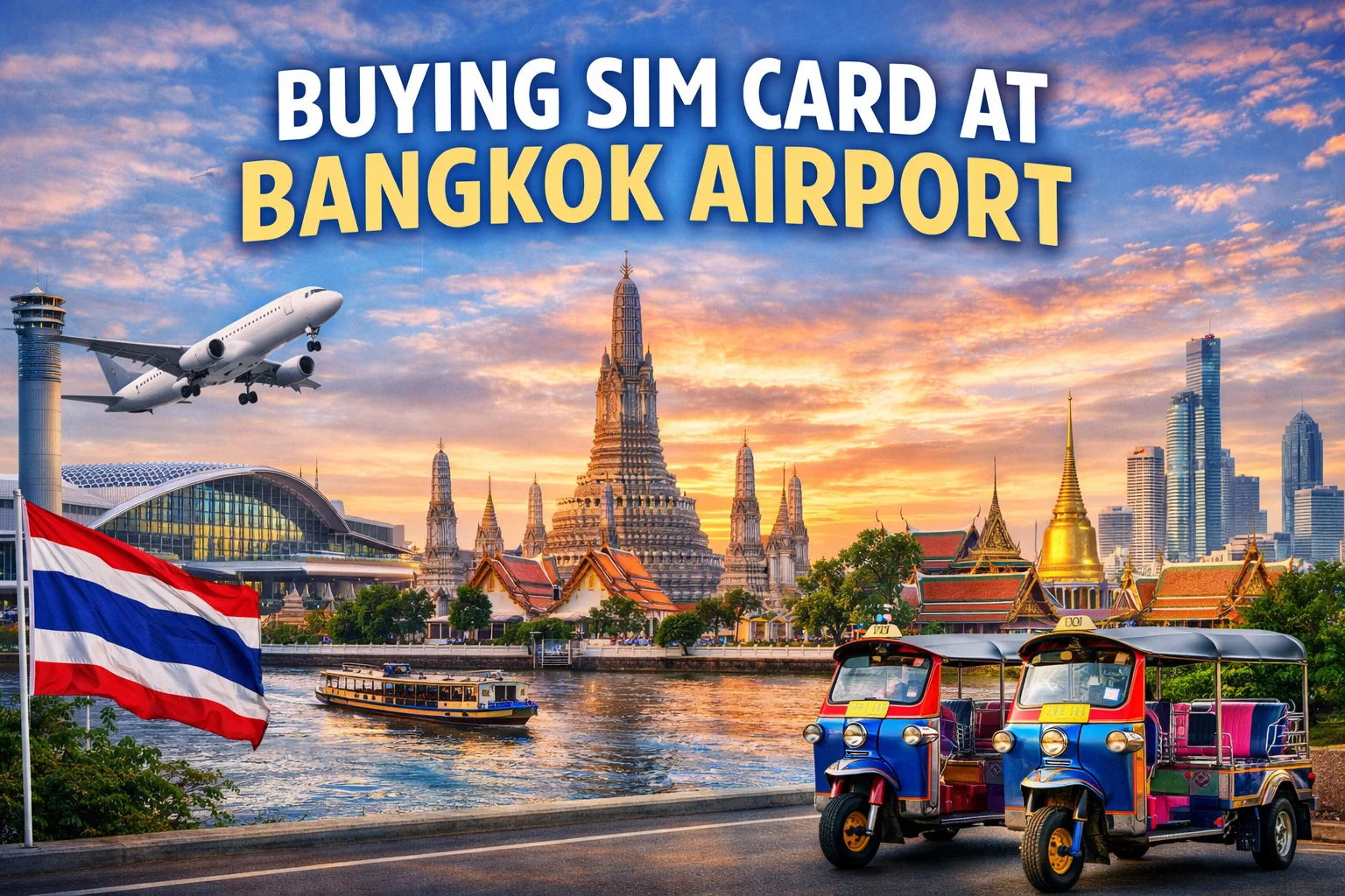 buying sim card bangkok airport