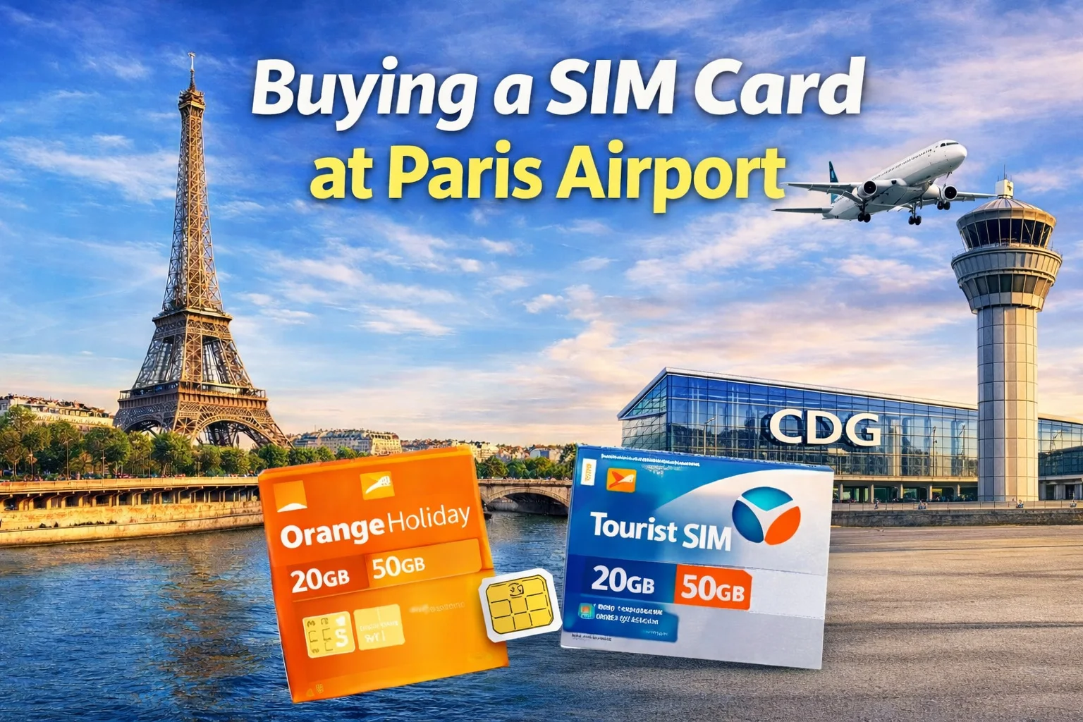buying a sim card at paris airport