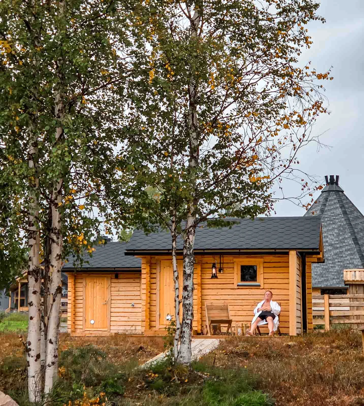 finnish sauna apukka resort