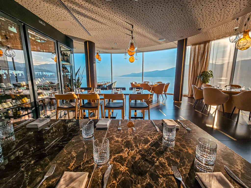 hilton rijeka costabella resort spa Nebo restaurant view