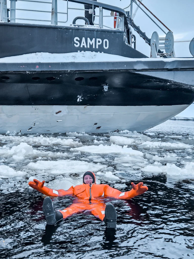 Ice floating Ice floating sampo cruise 1
