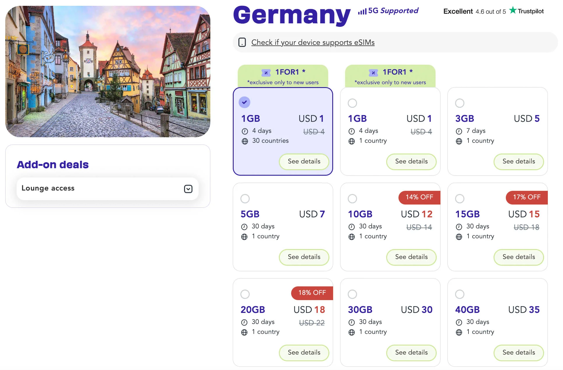 jetpac esim card plans for germany