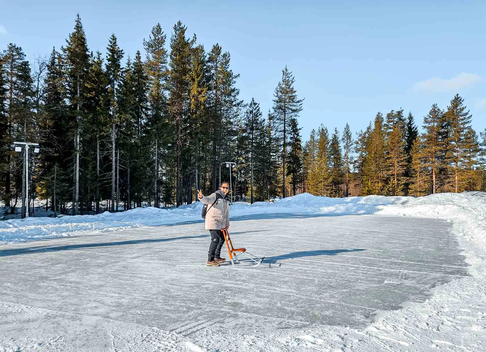 lapland winter park ice skating 2