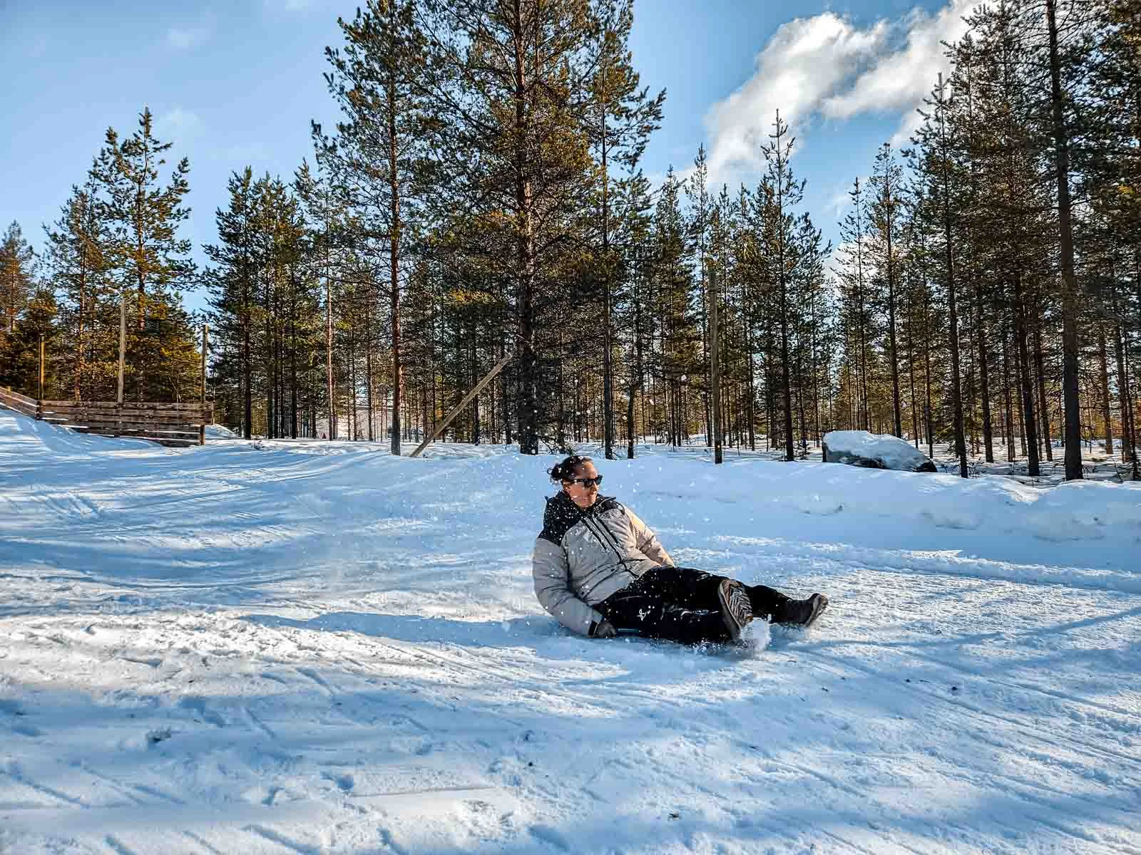 lapland winter park longest slide 2