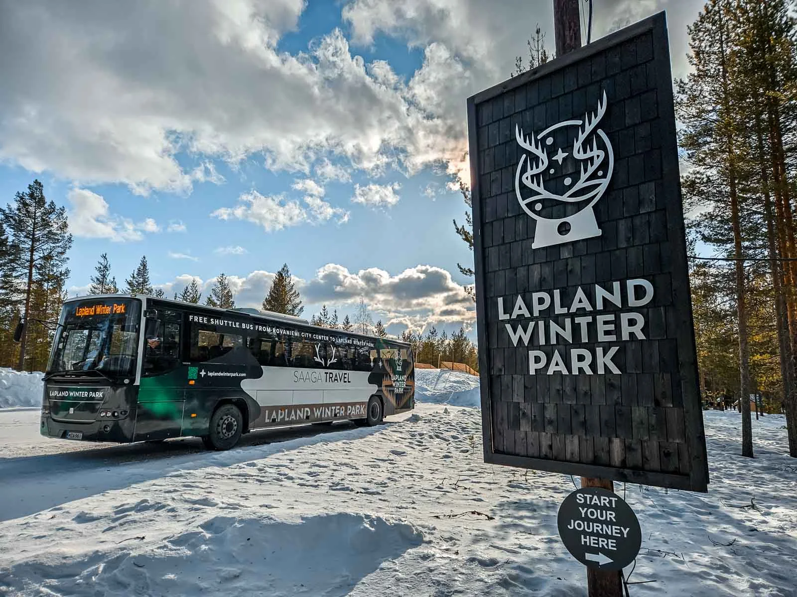 lapland winter park shuttle bus 2
