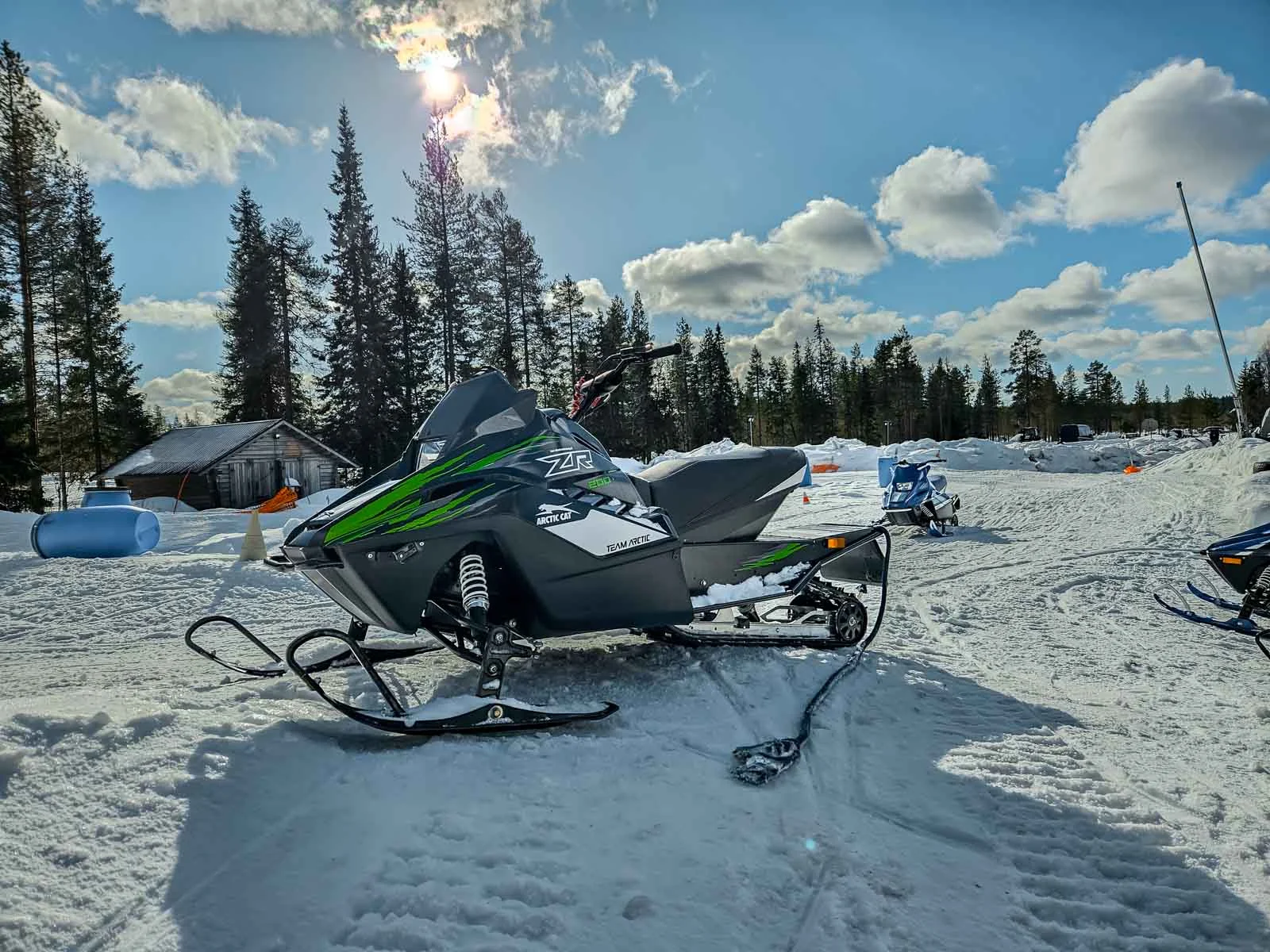 lapland winter park snowmobile 1