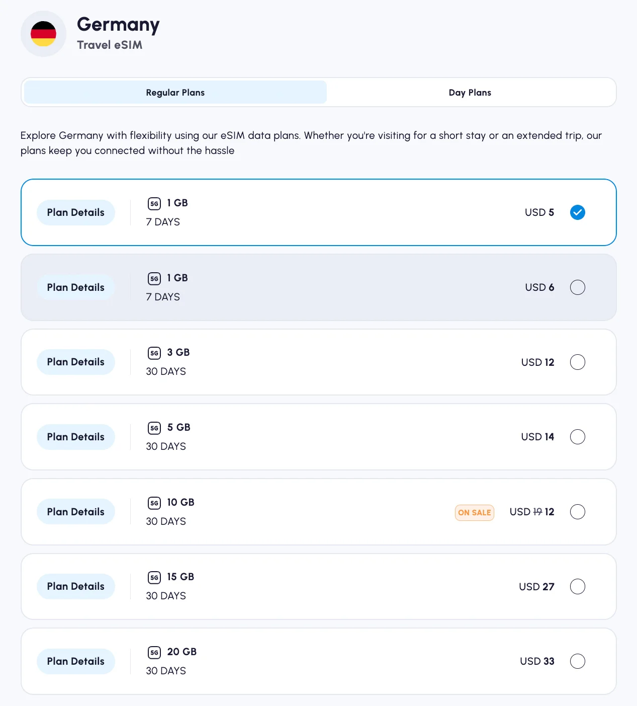 nomad esim plans for germany