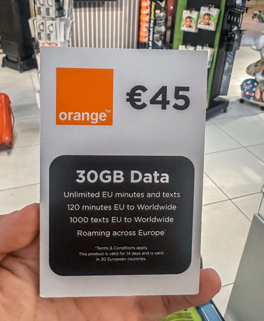 orange sim card brussels airport