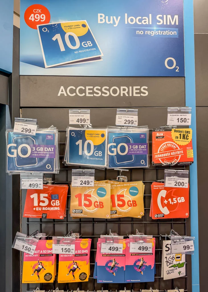 prepaid sim cards prague airport