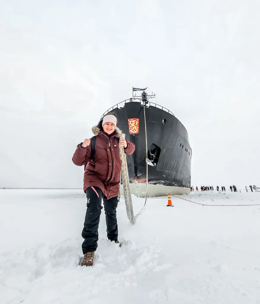 Pulling Sampo Icebreaker