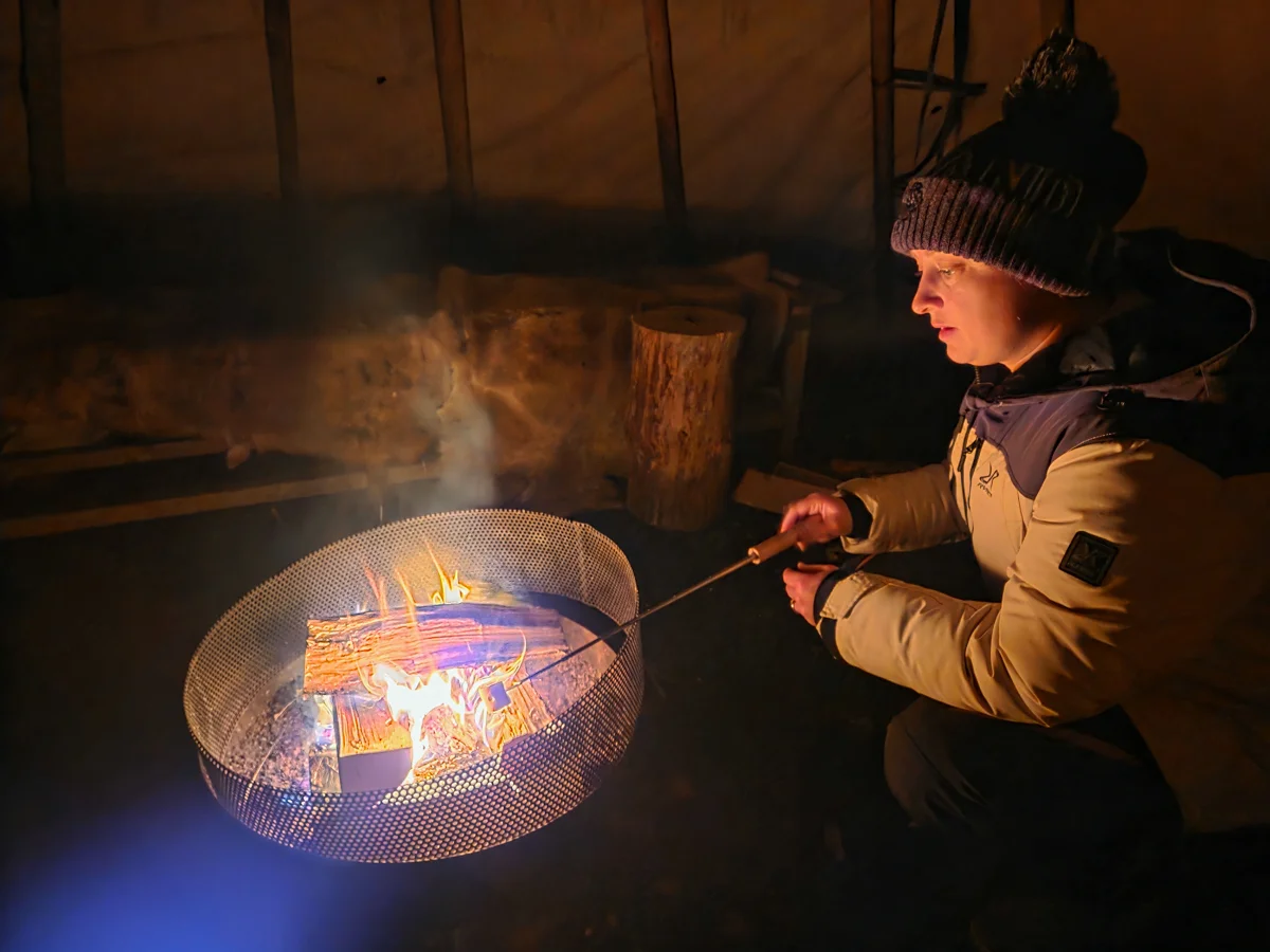 silver birch tipi tent 4