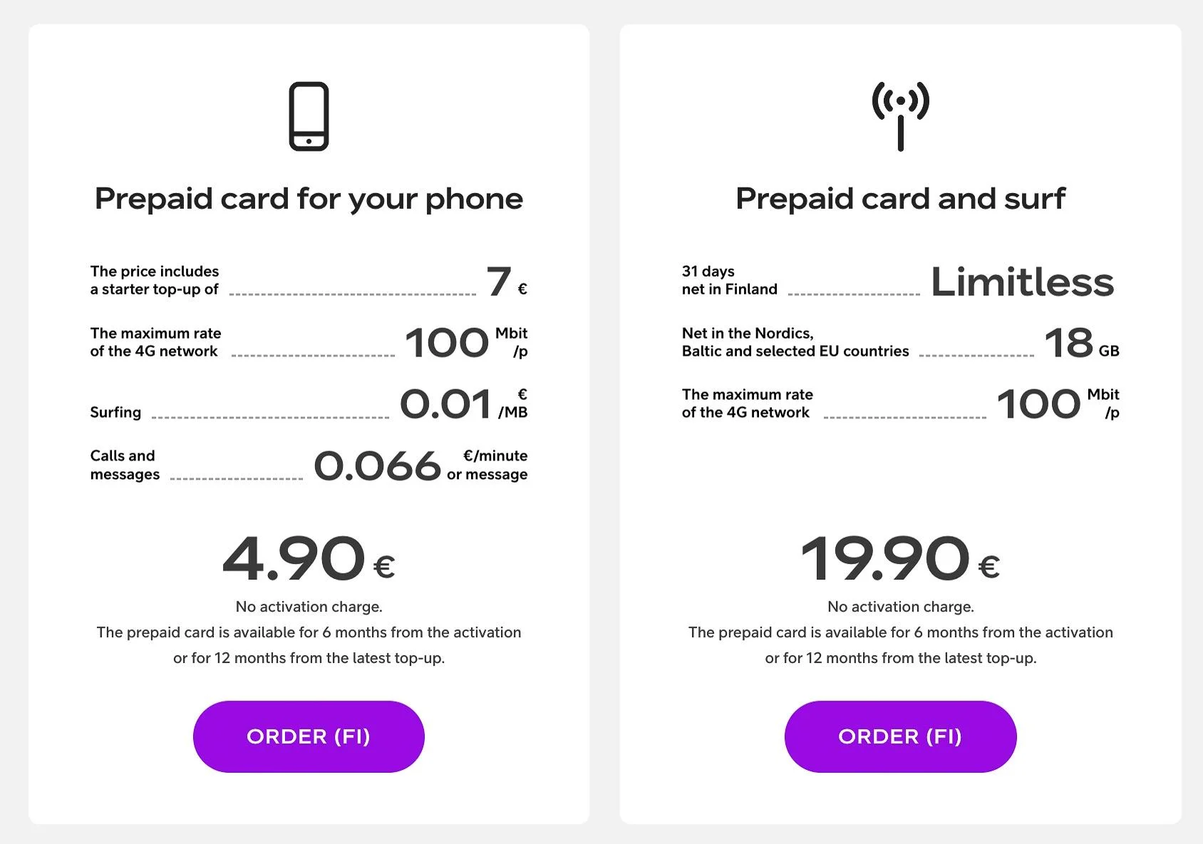 telia finland prepaid sim card plan