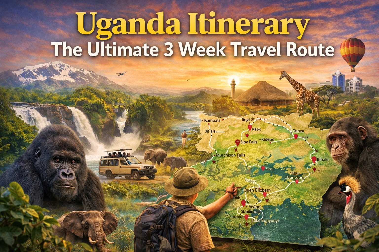 ultimate uganda itinerary and travel routes