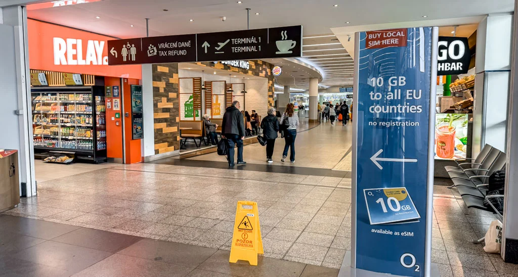 where to buy sim card prague airport